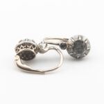 Antyczne kolczyki z XIX wieku, złoto i srebro, Austro-Węgry