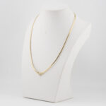 Złoty naszyjnik z diamentem, złoto 0,585