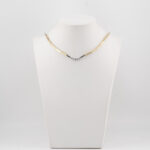 ZŁOTY NASZYJNIK Z CYRKONIAMI, ZŁOTO 0,750