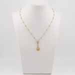 ZŁOTY NASZYJNIK Z DIAMENTEM, ZŁOTO 0,750