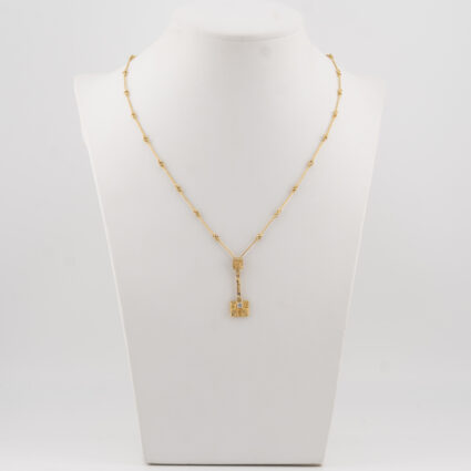 ZŁOTY NASZYJNIK Z DIAMENTEM, ZŁOTO 0,750