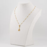 ZŁOTY NASZYJNIK Z DIAMENTEM, ZŁOTO 0,750