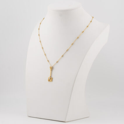 ZŁOTY NASZYJNIK Z DIAMENTEM, ZŁOTO 0,750