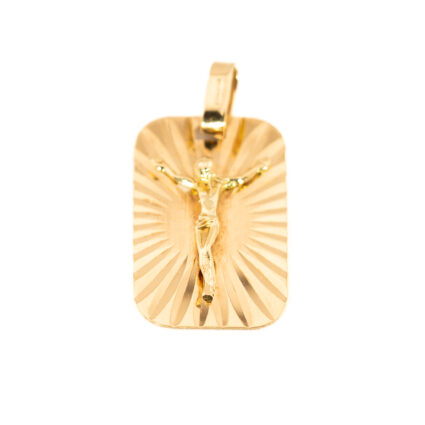 Złota zawieszka z Jezusem Au 0,585