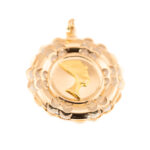 Złota zawieszka Nefretete Au 0,585