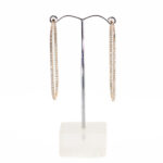 Złote kolczyki z diamentami Au 0,750