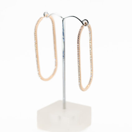 Złote kolczyki z diamentami Au 0,750